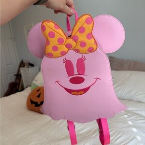 Pink Minnie Mouse Ghost Loungefly Backpack